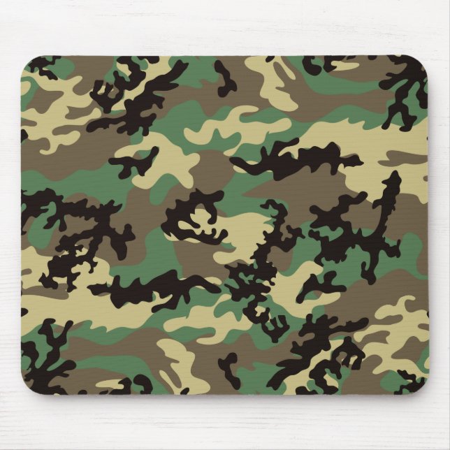 Tapis De Souris Région boisée Camo Mousepad (Devant)