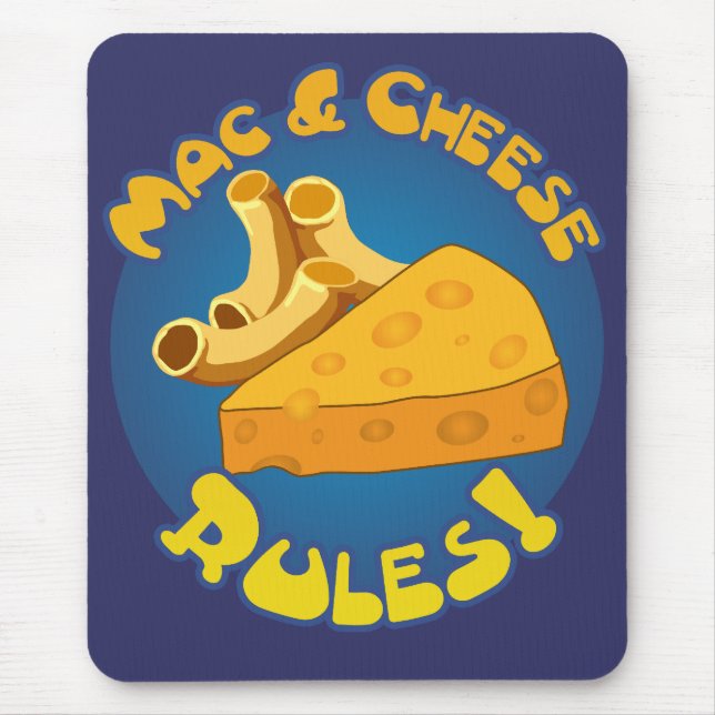 Tapis De Souris Règles Mac et fromage Mousepad (Devant)