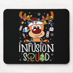Tapis De Souris Reindeer noël infusion infirmière escouade stethos