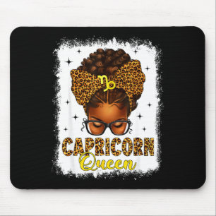 Tapis De Souris reine capricorne chignon désordonné arc léopard fe