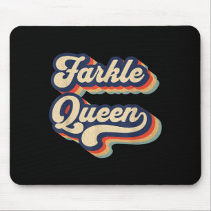 Tapis De Souris Reine de Farkle Jeu de Dés Farkle Vintage Femmes 