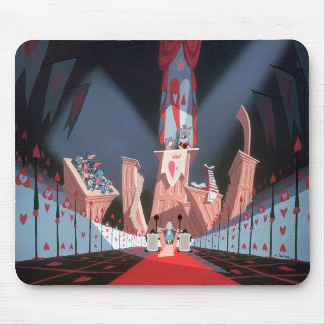 Tapis De Souris Reine des Coeurs | Alice dans sa cour (Devant)