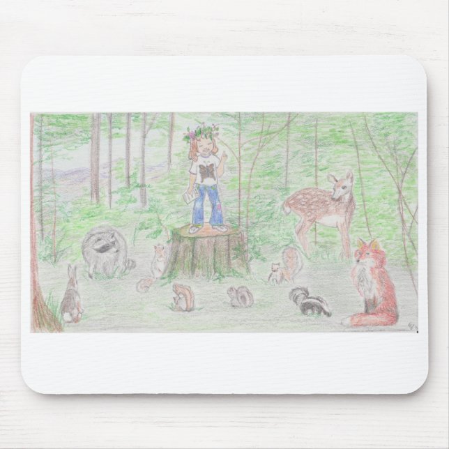 Tapis De Souris Reine des écureuils Mousepad (Devant)