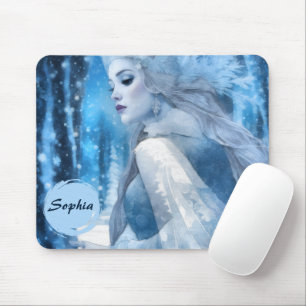 Tapis De Souris Reine des neiges de beauté gelée en Wonderland d'h