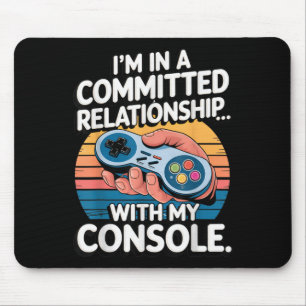 Tapis De Souris Relation de jeu rétro drôle d'amour de console de 