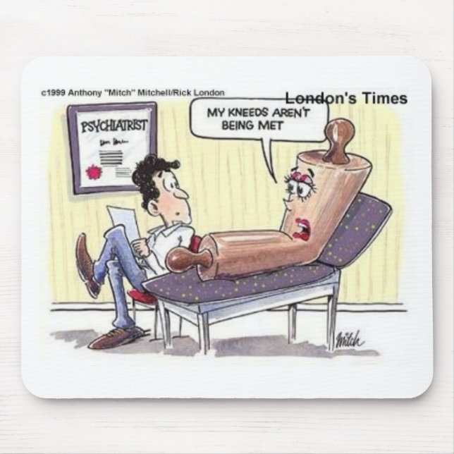 Tapis De Souris Relation/Psychologie Caricature Dons Amusants (Devant)