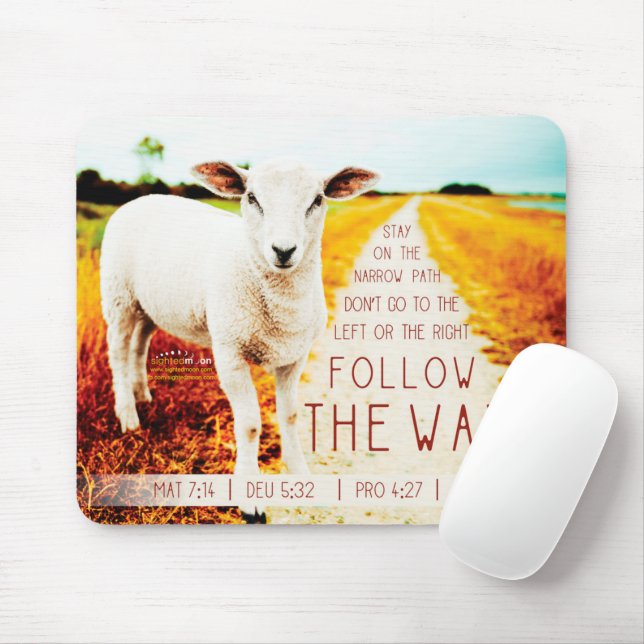 Tapis De Souris Religieux Suivez la voie (Avec souris)