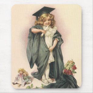 Tapis De Souris Remise des diplômes vintage, Félicitations aux dip
