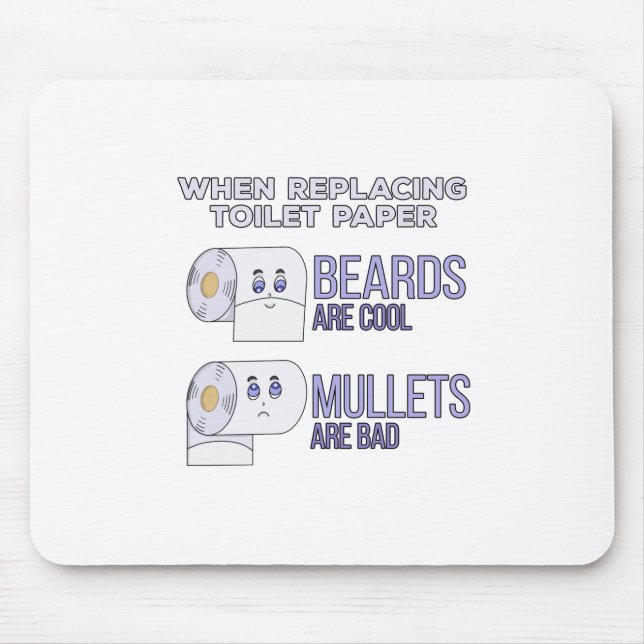Tapis De Souris Remplacement des Humours de papier de toilette et  (Devant)