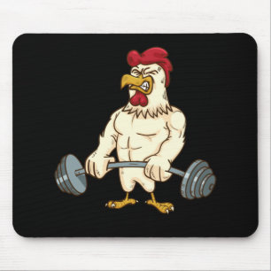 Tapis De Souris Remue-Pieds Salle De Fitness Poulet Fitness Bodybu