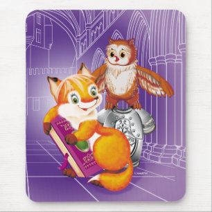 Tapis De Souris renard et hibou