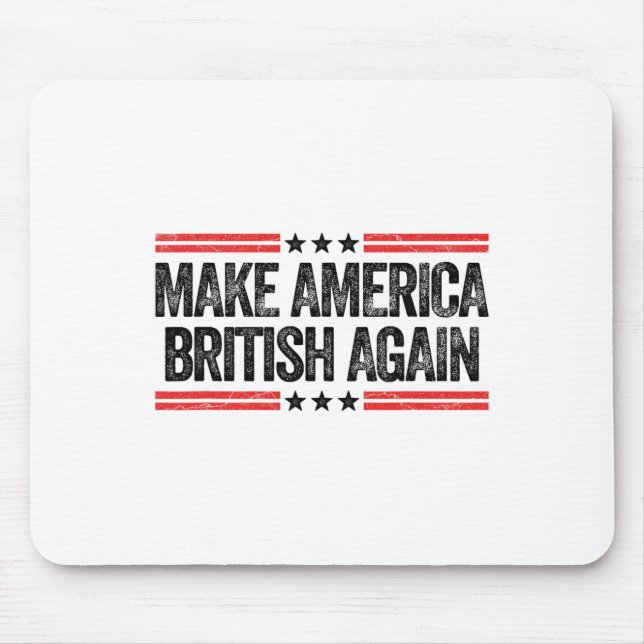 Tapis De Souris Rendez à l'Amérique un caractère britannique à nou (Devant)