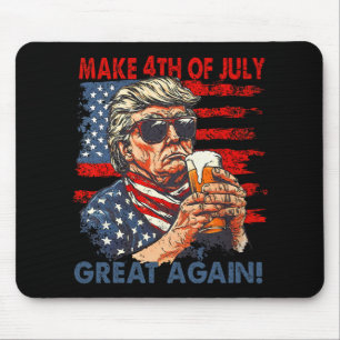 Tapis De Souris Rendre 4 juillet grand à nouveau drôle Trump Homme