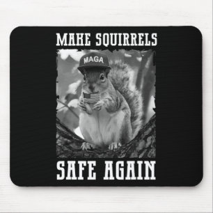 Tapis De Souris Rendre les écureuils en sécurité Trump 2024 Sauvez