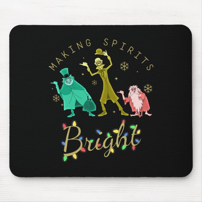 Tapis De Souris Rendre les esprits brillants Noël Retro Super Chri (Devant)