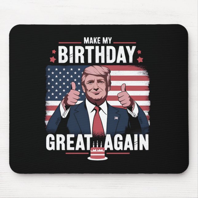 Tapis De Souris Rendre ma grandeur d'anniversaire à nouveau drôle  (Devant)