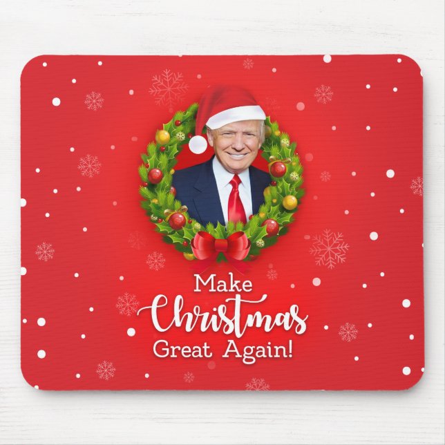 Tapis De Souris Rendre Noël à la grandeur Trump MAGA cadeau amusan (Devant)