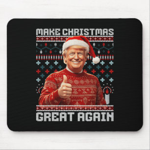 Tapis De Souris Rendre Noël super à nouveau drôle Père Noël Trump 