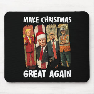 Tapis De Souris Rendre Noël super à nouveau drôle Père Noël Trump