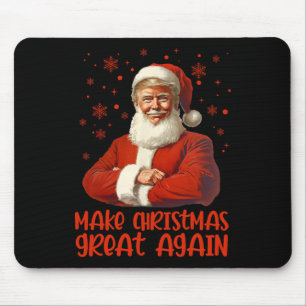 Tapis De Souris Rendre Noël super Père Noël amusant Trump Noël