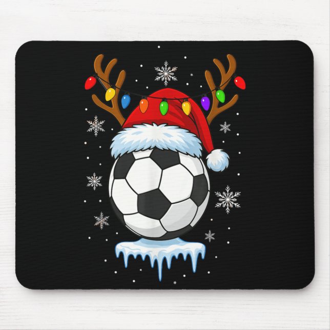 Tapis De Souris Renneaux de football de Noël  (Devant)