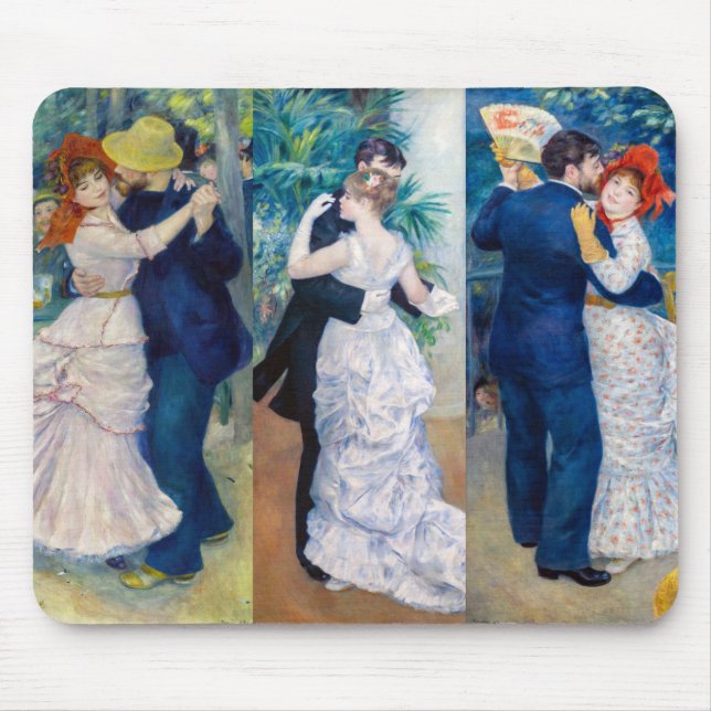 Tapis De Souris Renoir - Dance serie : Bougival, Ville & Pays (Devant)