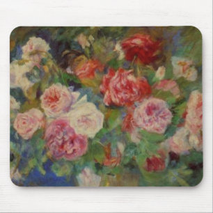 Tapis De Souris Renoir'a un vase de roses toujours de la vie
