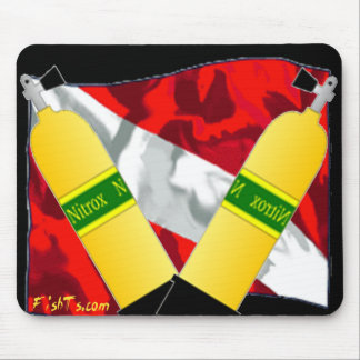 Tapis De Souris Repaire-Drapeaux de plongeurs