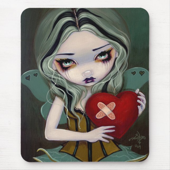 Tapis De Souris Réparant un coeur brisé Mousepad féerique gothique (Devant)