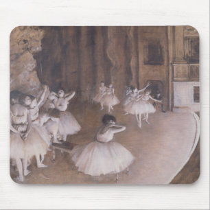 Tapis De Souris Répétition de ballet d'Edgar Degas sur l'étap