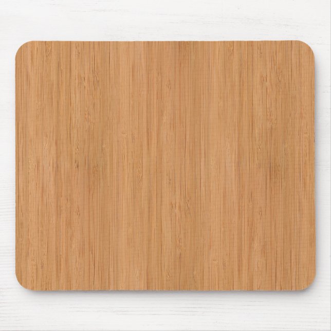 Tapis De Souris Représentation naturelle du grain de bois de bambo (Devant)