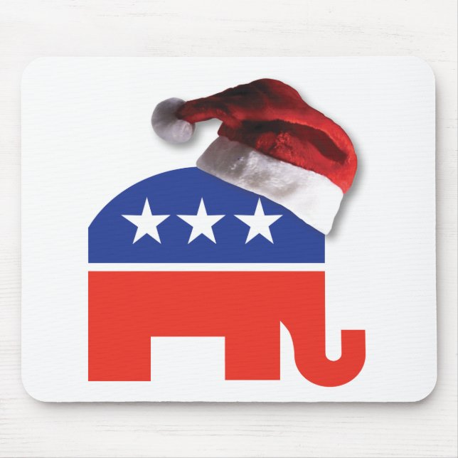 Tapis De Souris Républicain-éléphant-XMAS (Devant)
