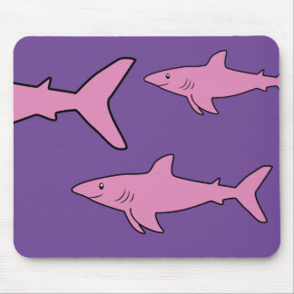 Tapis De Souris Requins roses