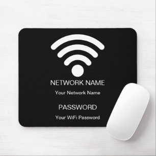Tapis De Souris Réseau Wifi de marque personnalisée et mot de pass