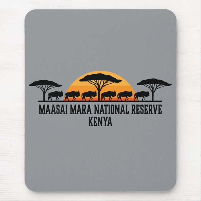 Tapis De Souris Réserve nationale de Massai Mara Kenya (Devant)