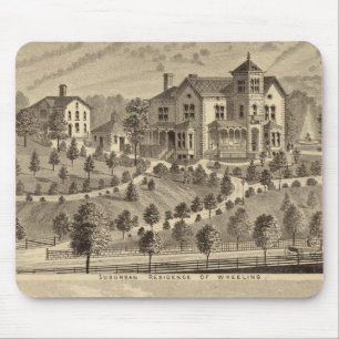 Tapis De Souris Résidence de banlieue de Wheel