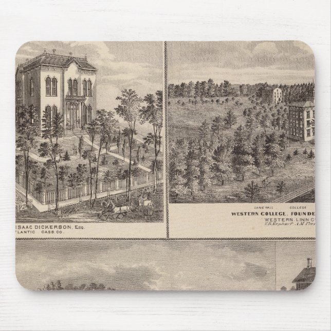 Tapis De Souris Résidence et Western College de Marshalltown (Devant)