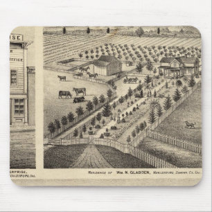Tapis De Souris Résidences de Wm N Gladden et de Mme Ina B Miller