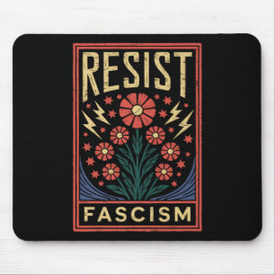 Tapis De Souris Résister à la protestation contre le fascisme Trum