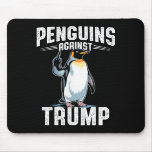 Tapis De Souris Résistez aux manchots contre Trump - Rendez la tax