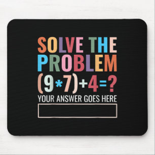 Tapis De Souris Résoudre le problème 67 Six Sept Prof de maths drô