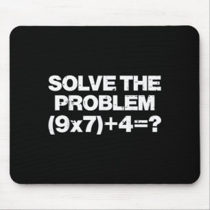 Tapis De Souris Résoudre le problème Math 67 Mème 6 7 Costume Enfa