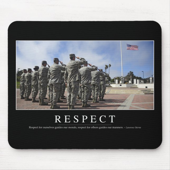 Tapis De Souris Respect : Citation Inspirationnelle 2 (Devant)