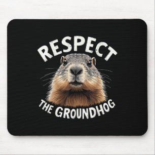 Tapis De Souris Respectez La Marmotte De Terre Célébrez La Journée