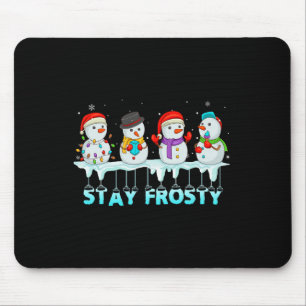 Tapis De Souris Restez Frosty Amusants Noël Cool Snowman Femmes En