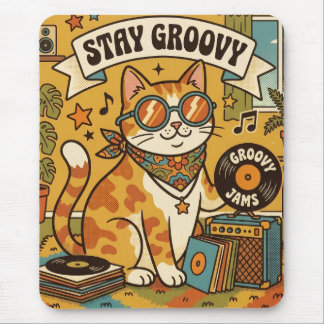 Tapis De Souris RESTEZ FUNKY | Amateur d'animaux | Bohème