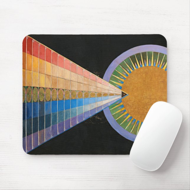 Tapis De Souris Retable, Groupe X, No.1 par Hilma af Klint (Avec souris)