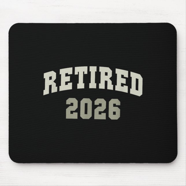 Tapis De Souris Retired 2026 University Retirement Dept Mother  (Devant)