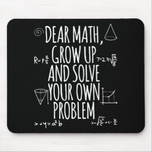 Tapis De Souris Retour À L'École Citation Math Pour Filles Garçons