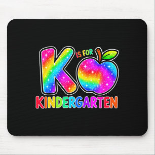 Tapis De Souris Retour à l'école f est pour enfant arc-en-ciel de